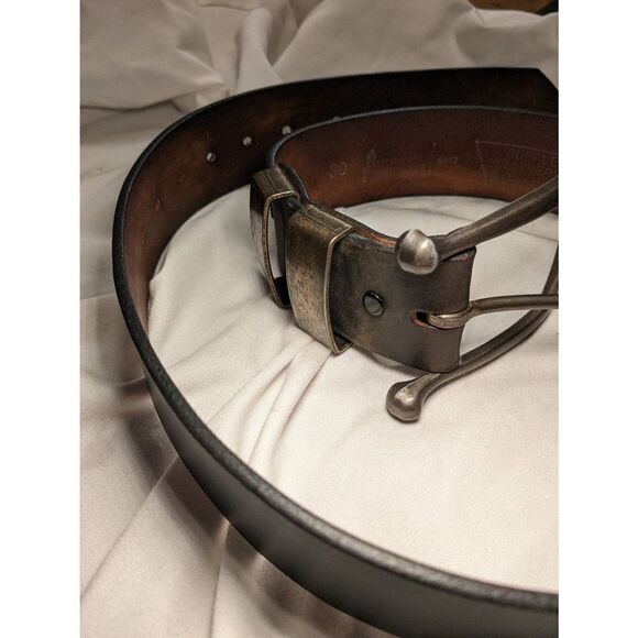 Vintage pennies towncraft soft supple steer hide belt size 30. Equestrian wide b - Picture 5 of 16
